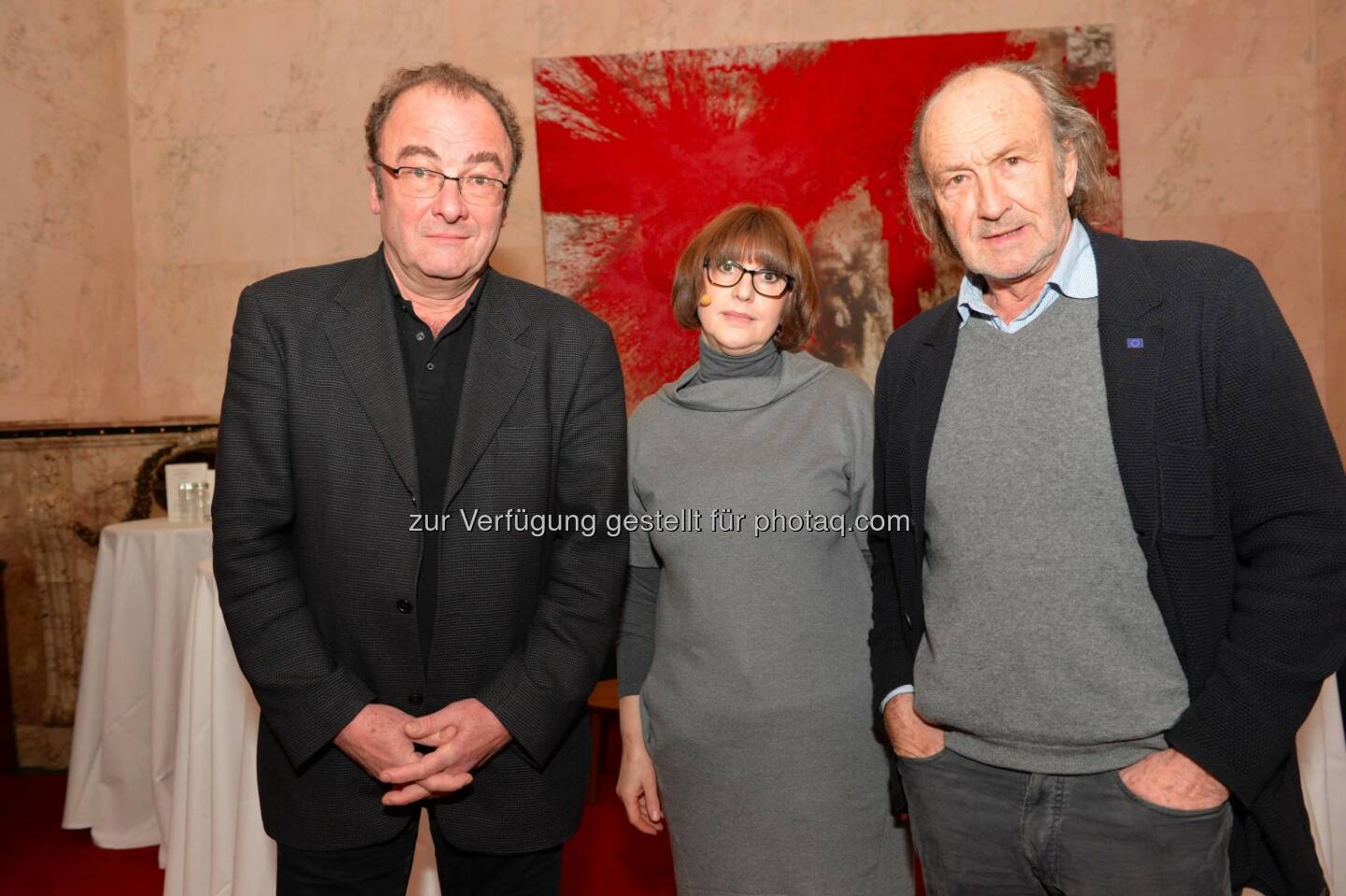 Autor Robert Menasse, Europa-Journalistin Margaretha Kopeinig, Miguel Herz-Kestranek: Vierter Bank Austria Salon am Donnerstag widmete sich dem Thema Europa. Auf Einladung von Bank Austria Vorstand Helmut Bernkopf diskutierten Robert Menasse und Miguel Herz-Kestranek im Alten Rathaus.