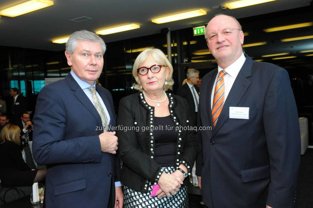 Burgenlands Landtagspräsident Gerhard Steier, Networkerin Maria Wunder-Retter, Theodor Siegl, Leitbetriebe Austria, © leisure.at/Sabine Klimpt (28.01.2015) 