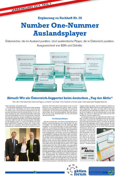 Number One-Nummer Auslandsplayer (03.02.2015) 