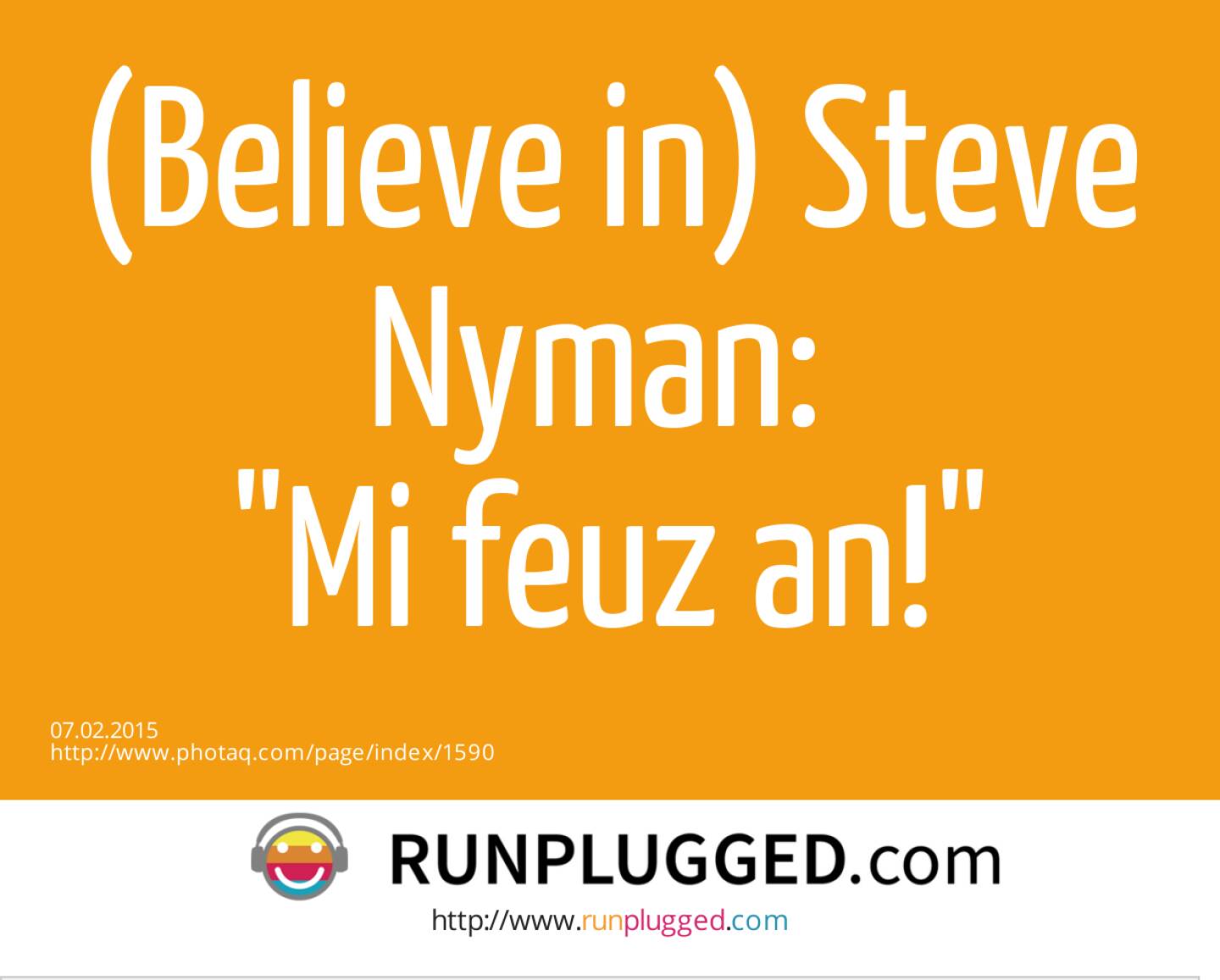 (Believe in) Steve Nyman: Mi feuz an! 