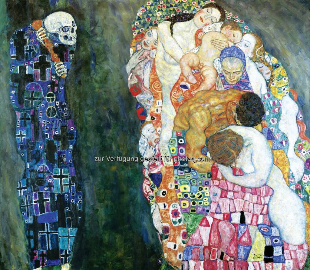 Gustav Klimt (1862-1918), Tod und Leben, 1910/11, umgearbeitet 1915/16, : Leopold Museum im MQ: 1 Ticket für 2 Museen „Wien 1900“-Highlights in MAK und Leopold Museum, © Aussendung (11.02.2015) 