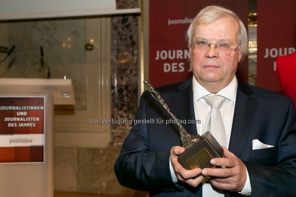 Christian Wehrschütz (Journalist des Jahres 2014): Medienfachverlag Oberauer: Feier der “Journalisten des Jahres”, © Aussendung (16.02.2015) 