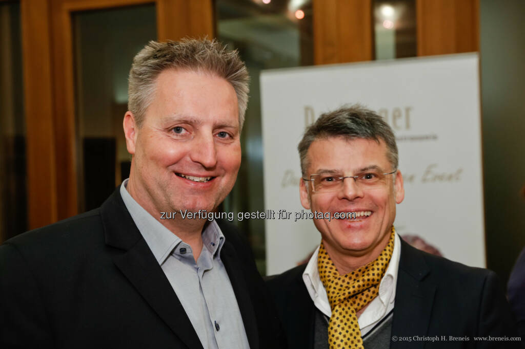 Peter Buchauer, Manfred della Schiava: Der Song Contest schon jetzt ein Besuchermagnet – volles Haus bei der ÖMG-Business lounge, © Österreichische Marketing-Gesellschaft (20.02.2015) 