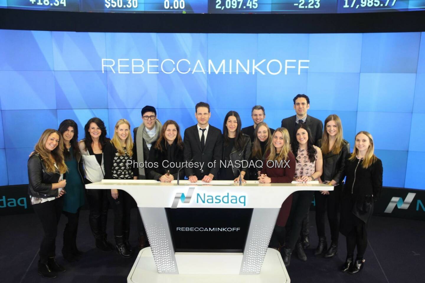 .@rebeccaminkoff rings the @Nasdaq #OpeningBell! #NYFW #Fashion #entrepreneur @UriMinkoff  Source: http://facebook.com/NASDAQ