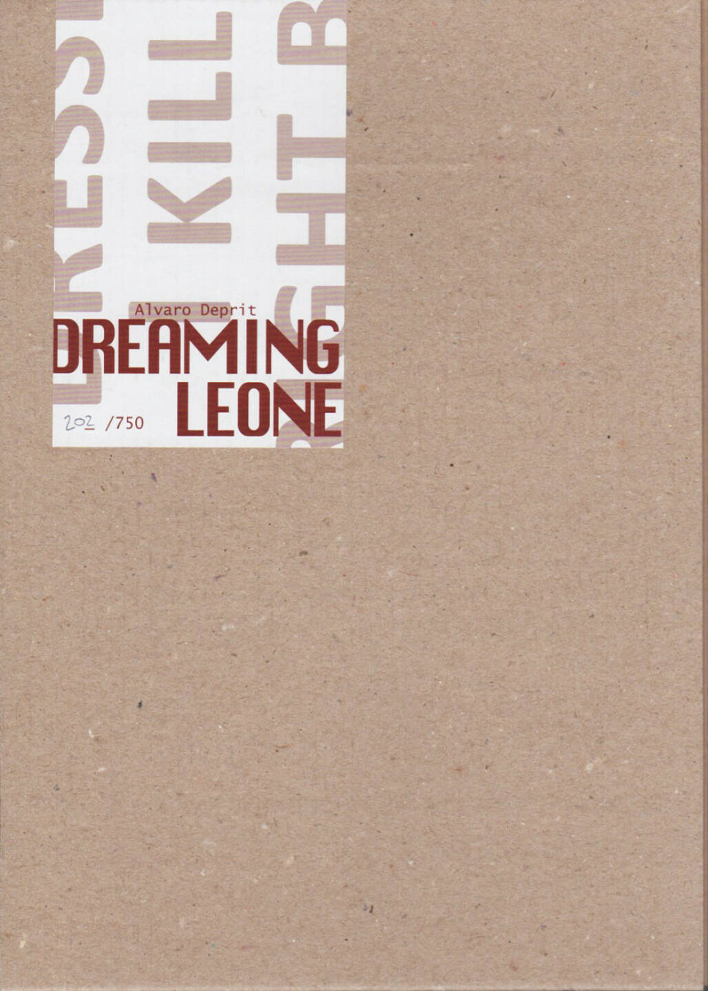Alvaro Deprit - Dreaming Leone, Self published 2014, Cover - http://josefchladek.com/book/alvaro_deprit_-_dreaming_leone