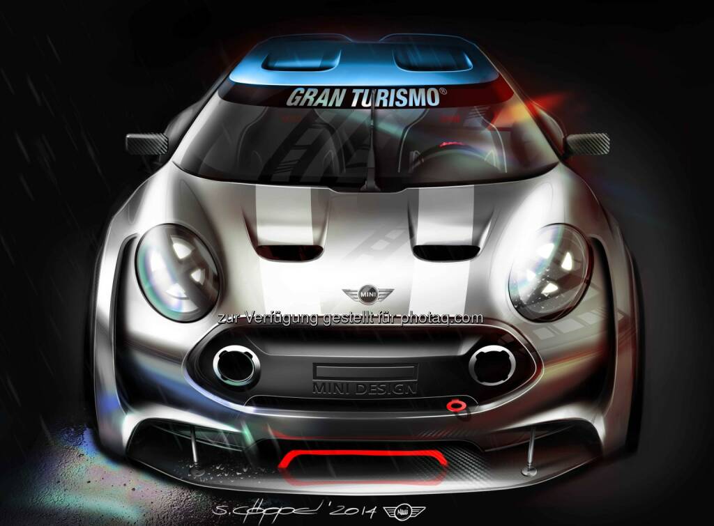 Mini Goes Gran Turismo® 6. Gamer können ab März den virtuellen MINI Clubman Vision Gran Turismo fahren.
, © Aussender (24.02.2015) 