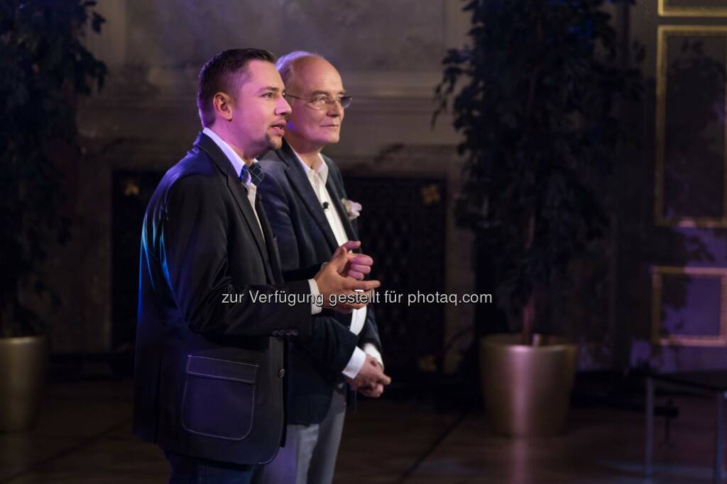 Hans Staud will, dass Gerhard Gradinger sein Diät-Fast-Food-Resaturant verwirklicht (C) Manuel Tauber-Romieri, © Puls 4 (24.02.2015) 