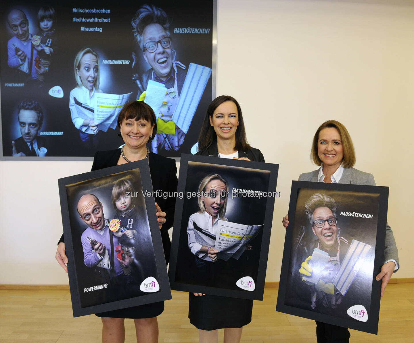 Herta Stockbauer, Vorstandsvorsitzende der BKS Bank, Familien- und Jugendministerin Sophie Karmasin und Angelika Sery-Froschauer, Obfrau des Fachverbandes Werbung der WKÖ: Bundesministerium für Familien und Jugend: Karmasin: Frauenförderung in der Wirtschaft funktioniert auch ohne starre Quote