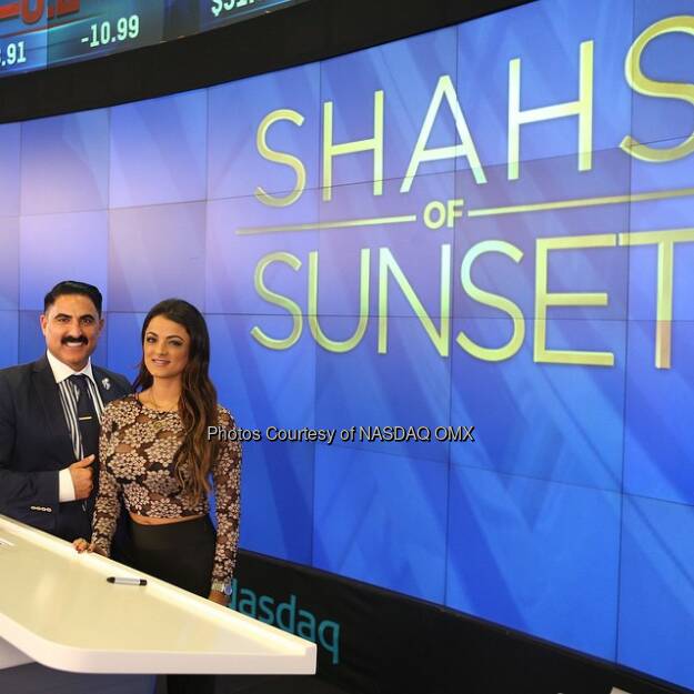 Getting ready for The #Shahs of Sunset to ring the @Nasdaq Closing Bell! @RezaFarahan @GolnesaGG @bravotv  Source: http://facebook.com/NASDAQ (05.03.2015) 