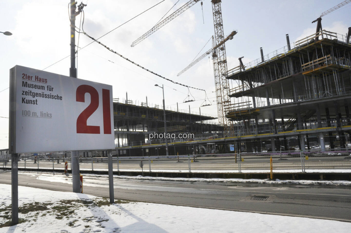 21er Haus Plakat, Zentralbahnhof Grossbaustelle