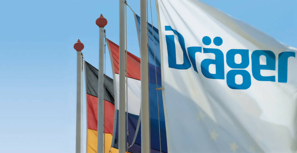 Drägerwerk, Dräger, Fahnen, © Dräger (Homepage) (08.03.2015) 