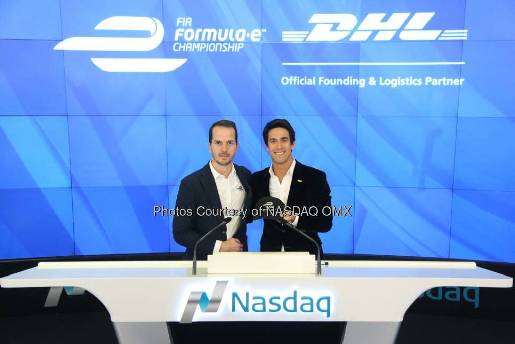 FIA Formula E rang the Nasdaq Closing Bell!  Source: http://facebook.com/NASDAQ (11.03.2015) 