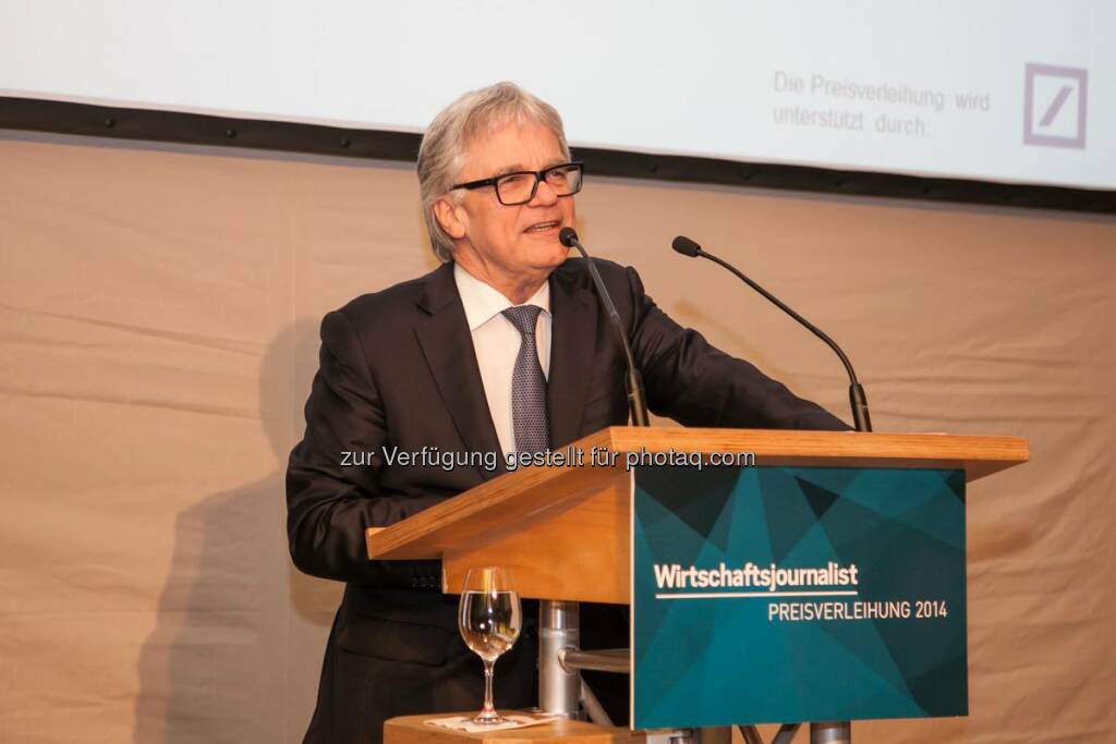 Im Rahmen der Preisverleihung des Wirtschaftsjournalisten des Jahres 2014 in Frankfurt hielt voestalpine-CEO und Weltstahlpräsident Wolfgang Eder die Keynote. http://bit.ly/1EvE5V1  Source: http://facebook.com/voestalpine (18.03.2015) 