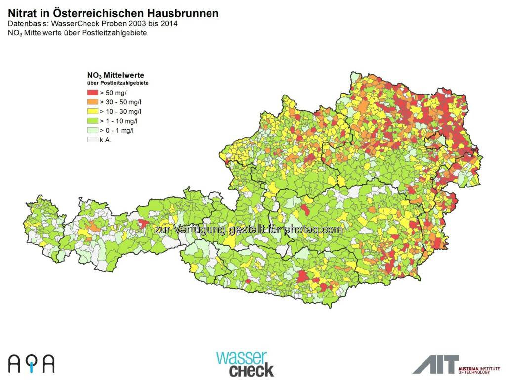 AQA GmbH: Zum Weltwassertag am 22.3.: Trinkwasser-Topqualität in Österreich ist nicht selbstverständlich: Nitrat im Trinkwasser, © Aussender (19.03.2015) 
