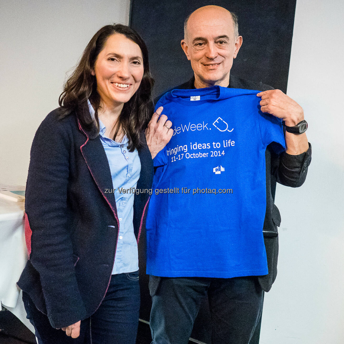 Meral Akin-Hecke, Digital Champion Austria mit Johann Stockinger, OCD: Codeweek Show & Tell Event, 20.03.2015: Europa muss programmierfit werden!!