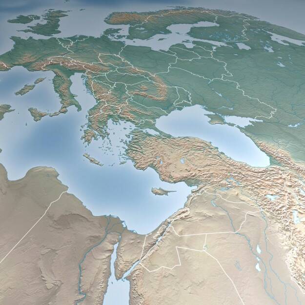 Satellitenbild, Europa, http://www.shutterstock.com/de/pic-180064625/stock-photo-map-of-europe-asia-middle-east-crimea-and-ukraine-elements-of-this-image-furnished-by-nasa.html (23.03.2015) 