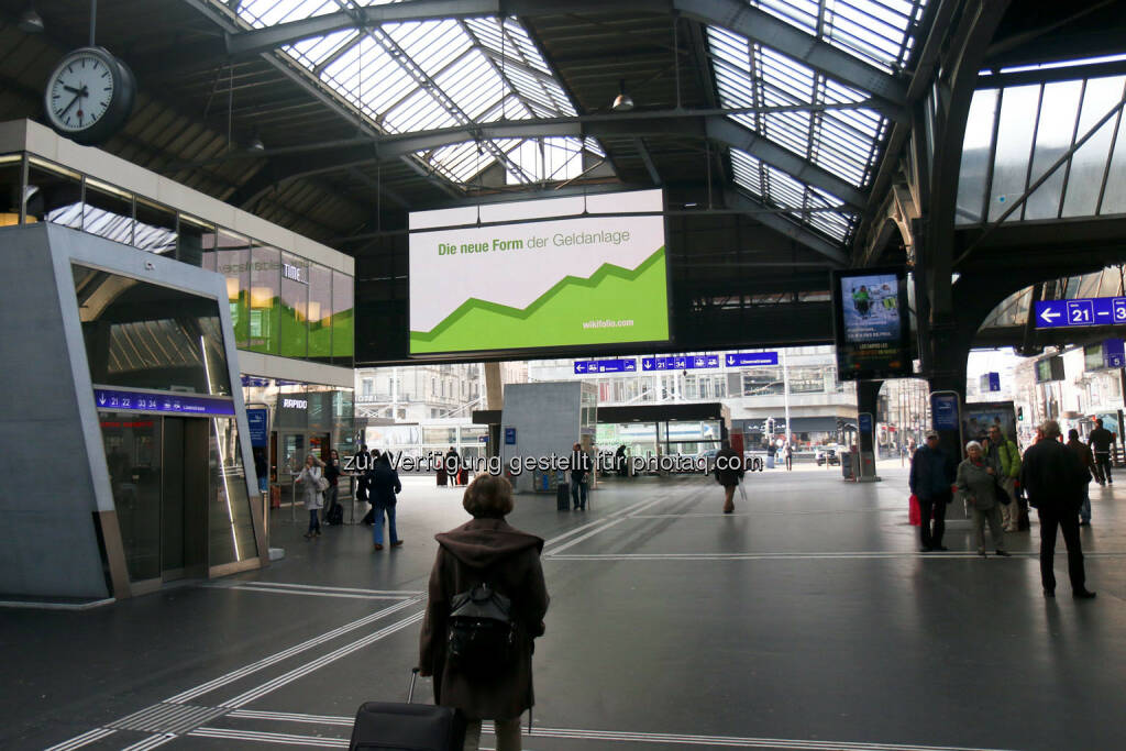 Zürich Hauptbahnhof Die neue Form der Geldanlage wikifolio (24.03.2015) 