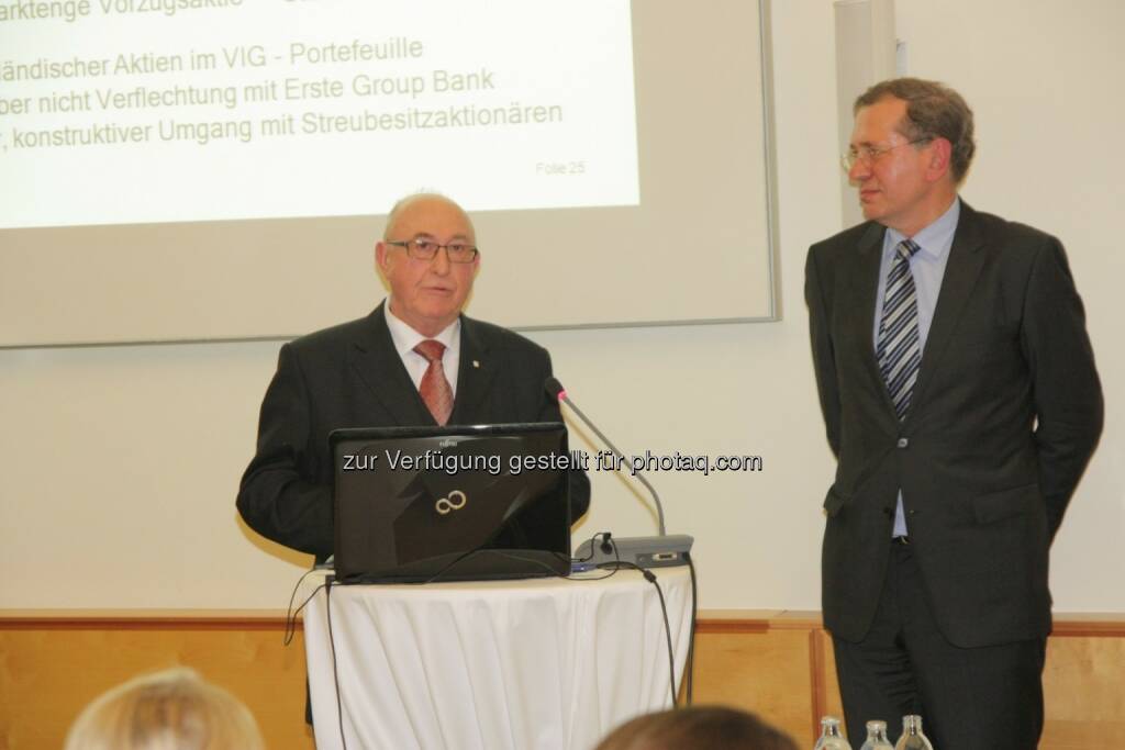 Günter Geyer (VIG), Wilhelm Rasinger, © IVA (20.02.2013) 