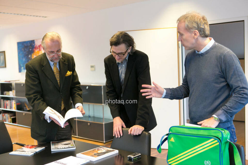 Manfred Waldenmair (be public), Josef Chladek, Christian Drastil, © photaq/Martina Draper (06.04.2015)