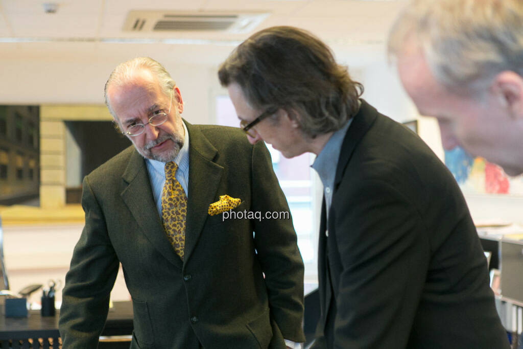 Manfred Waldenmair (be public), Josef Chladek, Christian Drastil, © photaq/Martina Draper (06.04.2015)