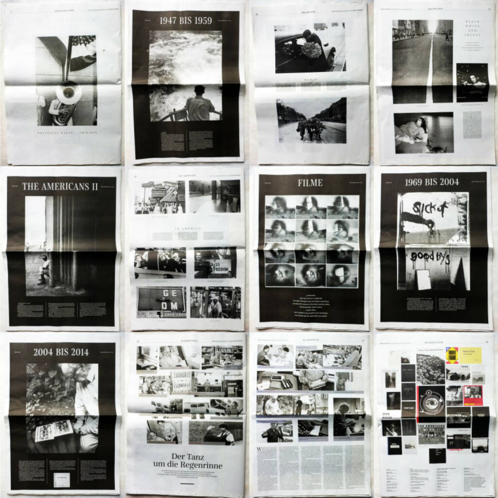 Robert Frank Books and Film, 1947-2014 - Sonderausgabe der Süddeutschen Zeitung, Beispielseiten, sample spreads - http://josefchladek.com/book/robert_frank_books_and_film_1947-2014_-_sonderausgabe_der_suddeutschen_zeitung, © (c) josefchladek.com (08.04.2015) 