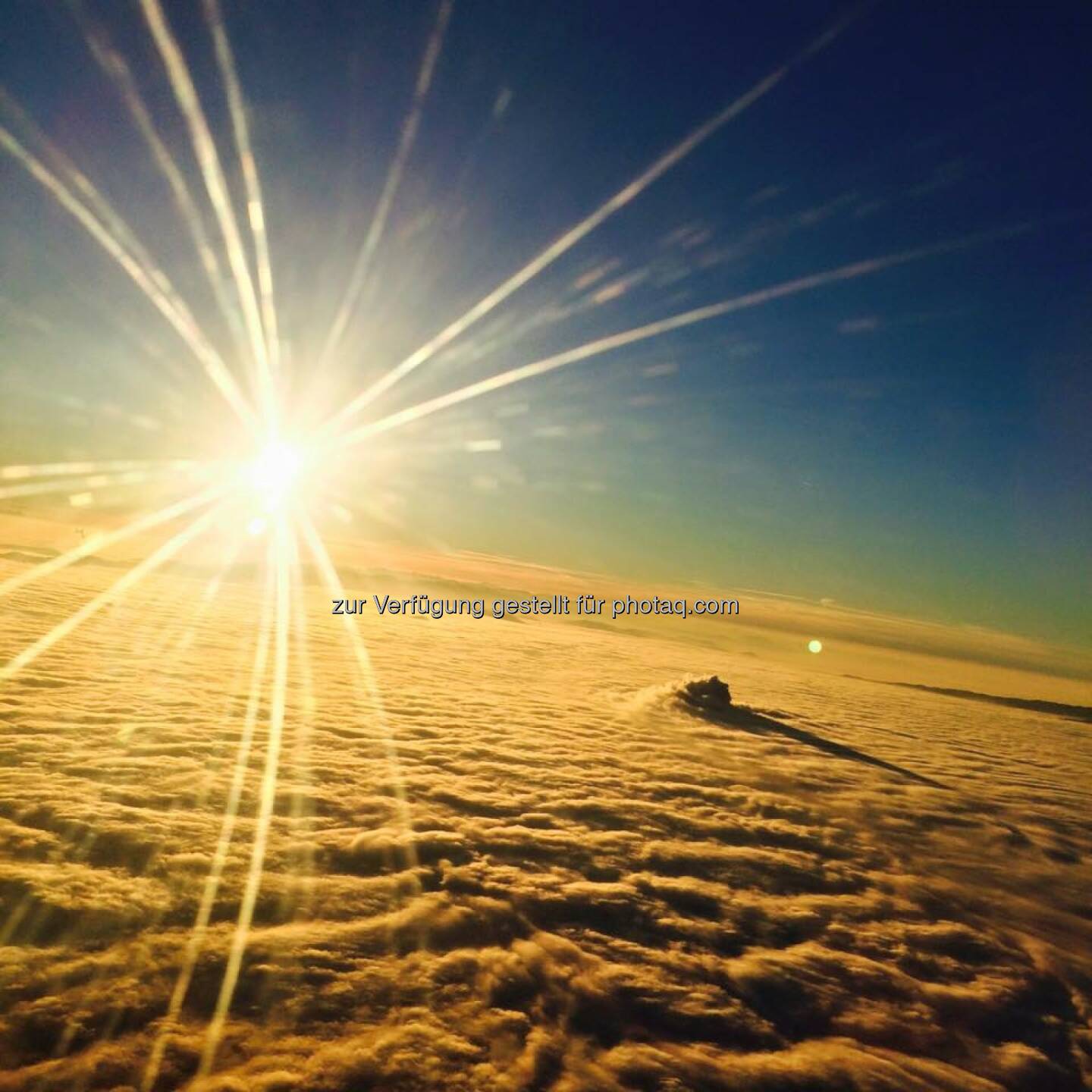 Sonne über den Wolken - mit der Lufthansa nach San Francisco