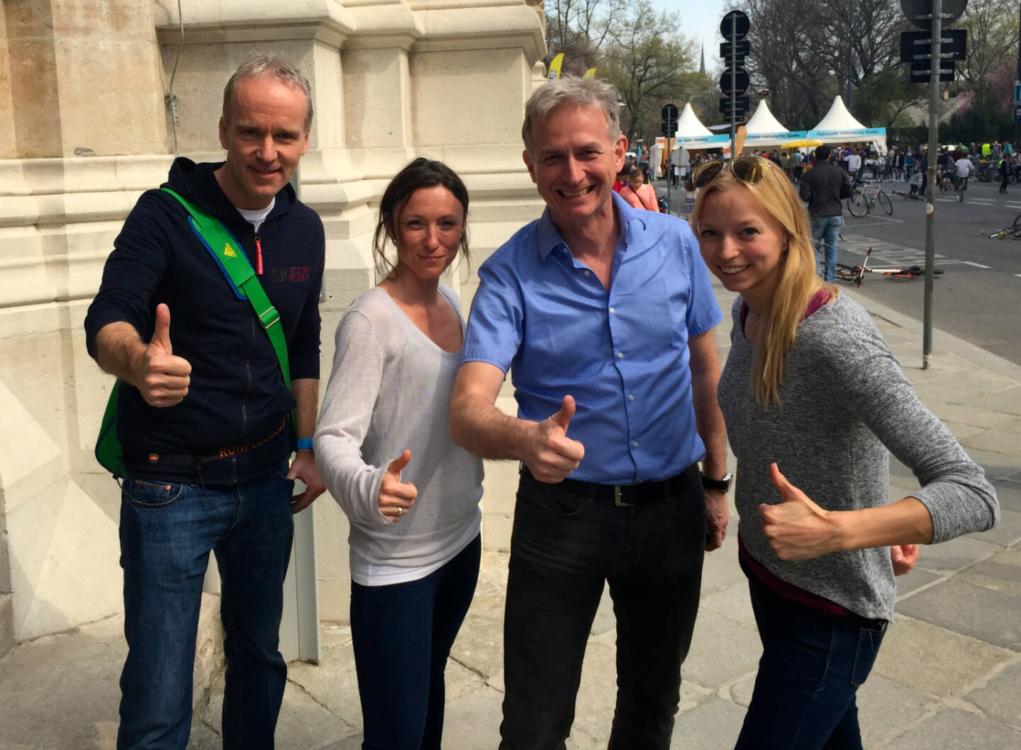 Christian Drastil, Anna Sollereder, Dieter Kotlowski und Nadine Brandl die Staffel 1 der emadeus Alumni Club der Österreichischen Sporthilfe