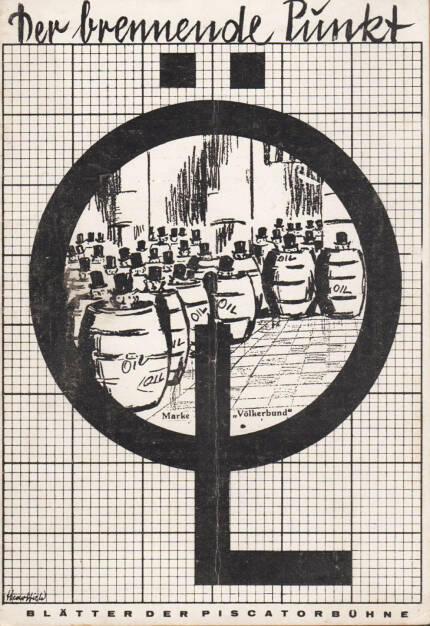 Blätter der Piscatorbühne - Der brennende Punkt - Öl, Bepa-Verlag 1928, Cover - http://josefchladek.com/book/blatter_der_piscatorbuhne_-_der_brennende_punkt, © (c) josefchladek.com (14.04.2015) 