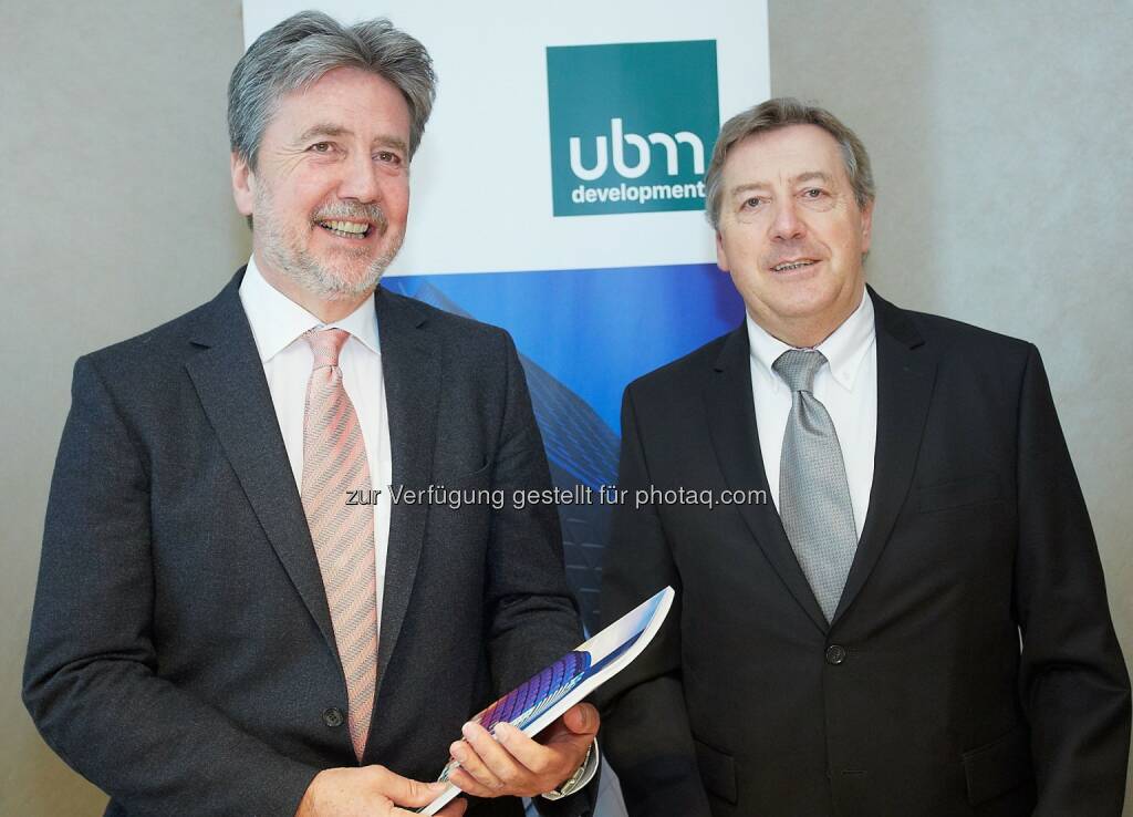 Karl Bier, CEO und Heribert Smolé, CFO UBM Development: UBM Realitätenentwicklung AG: UBM: Deutliche Steigerung von Gesamtleistung und Profitabilität, © Aussender (14.04.2015) 