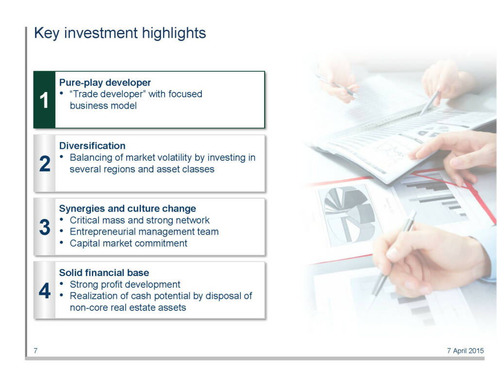 Key investment highlights (16.04.2015) 