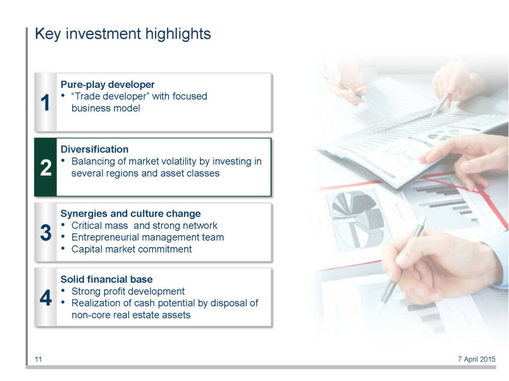 Key investment highlights (16.04.2015) 