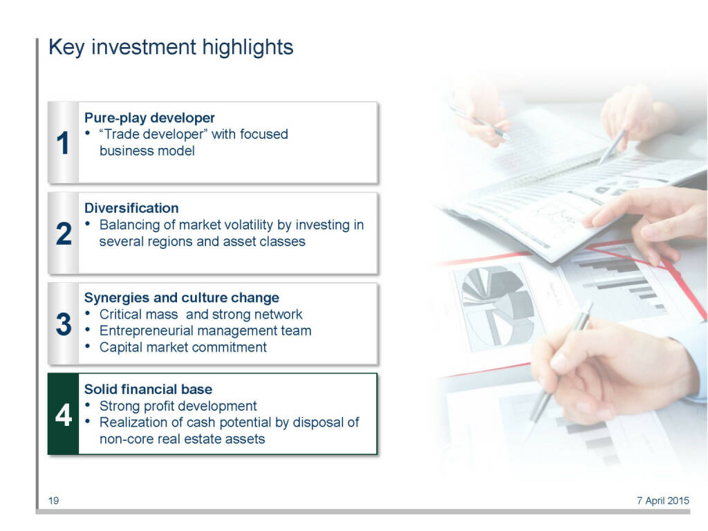 Key investment highlights (16.04.2015) 