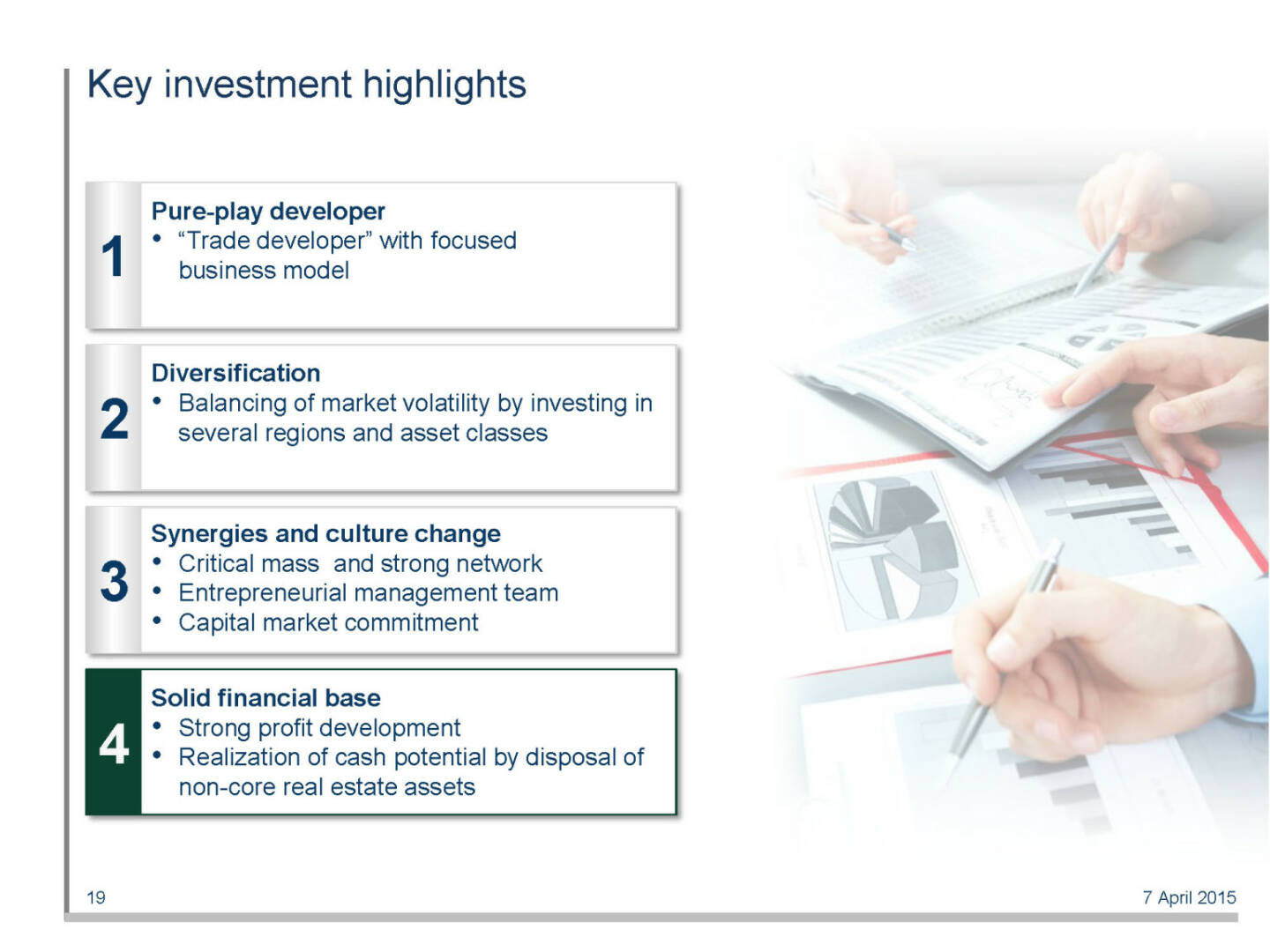 Key investment highlights