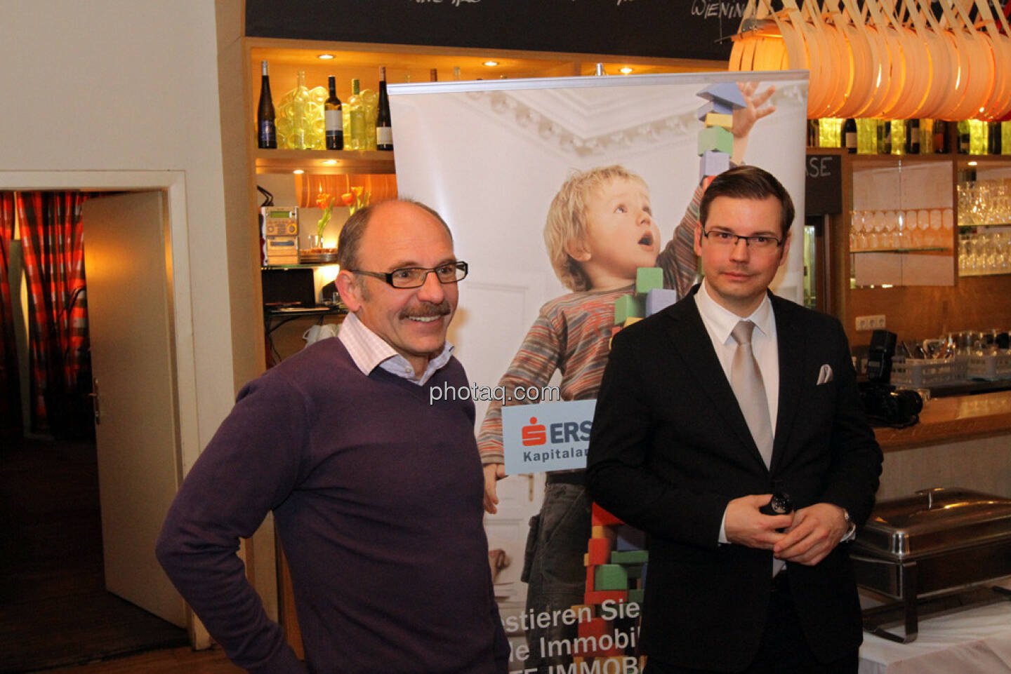 Franz Gschiegl, Peter Karl (Erste Immobilien KAG – Geschäftsführung) - Eisstockschiessen mit der Erste Immobilien KAG