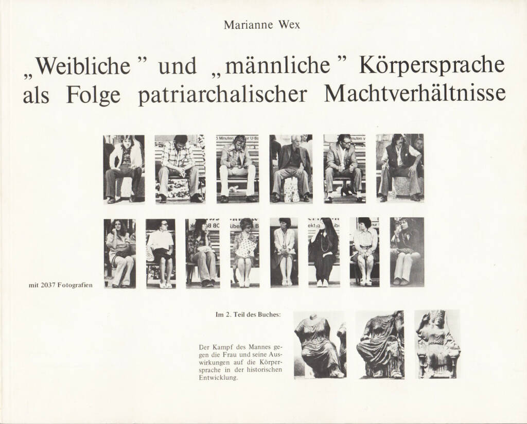 Marianne Wex - „Weibliche“ und „männliche“ Körpersprache als Folge patriarchalischer Machtverhältnisse, Verlag Marianne Wex 1980, Cover - http://josefchladek.com/book/marianne_wex_-_weibliche_und_mannliche_korpersprache_als_folge_patriarchalischer_machtverhaltnisse, © (c) josefchladek.com (17.04.2015) 