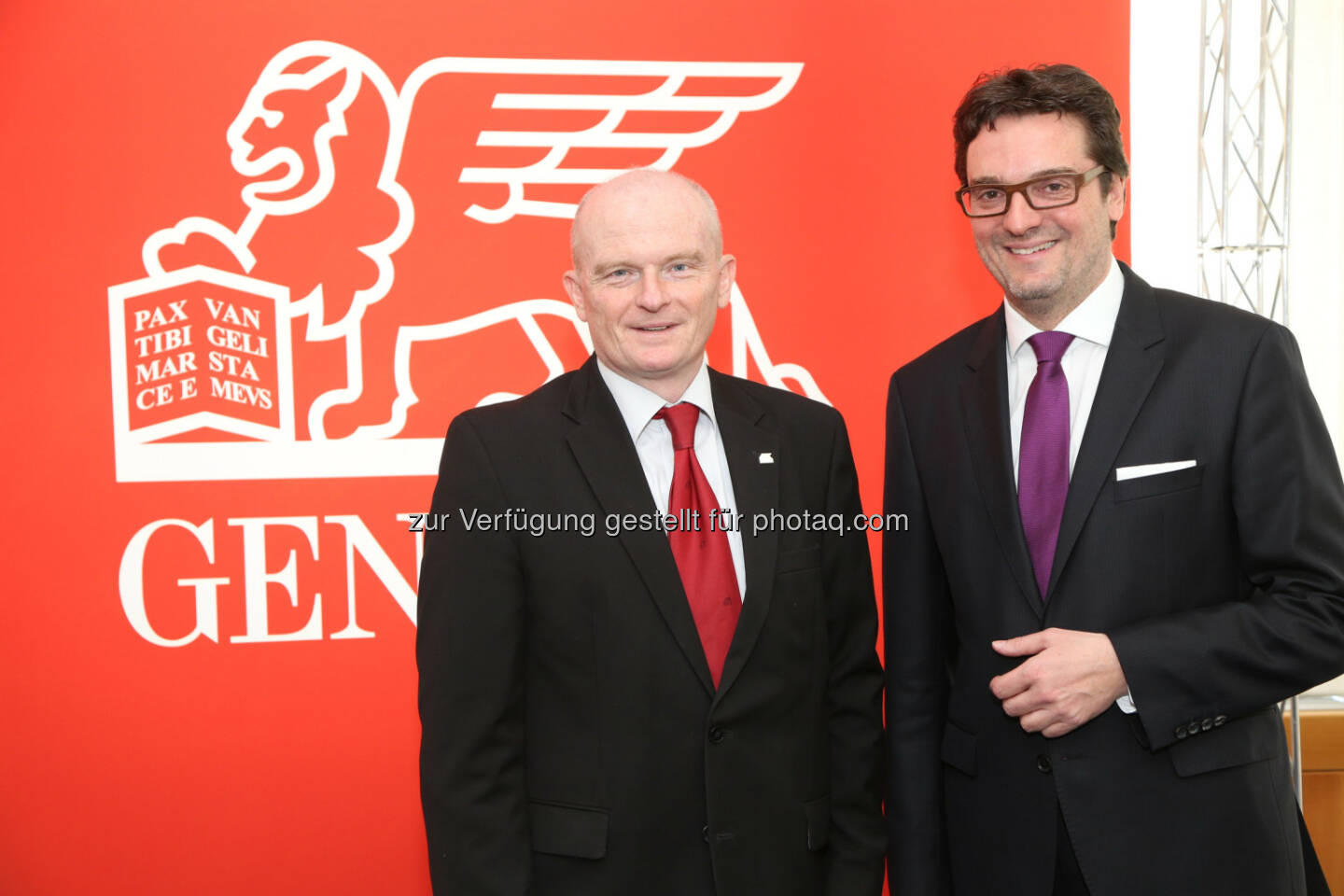 Generali CEO Peter Thirring und CFO Klaus Wallner, Generali Holding Vienna AG: Generali Gruppe Österreich 2014 mit Rekordergebnis