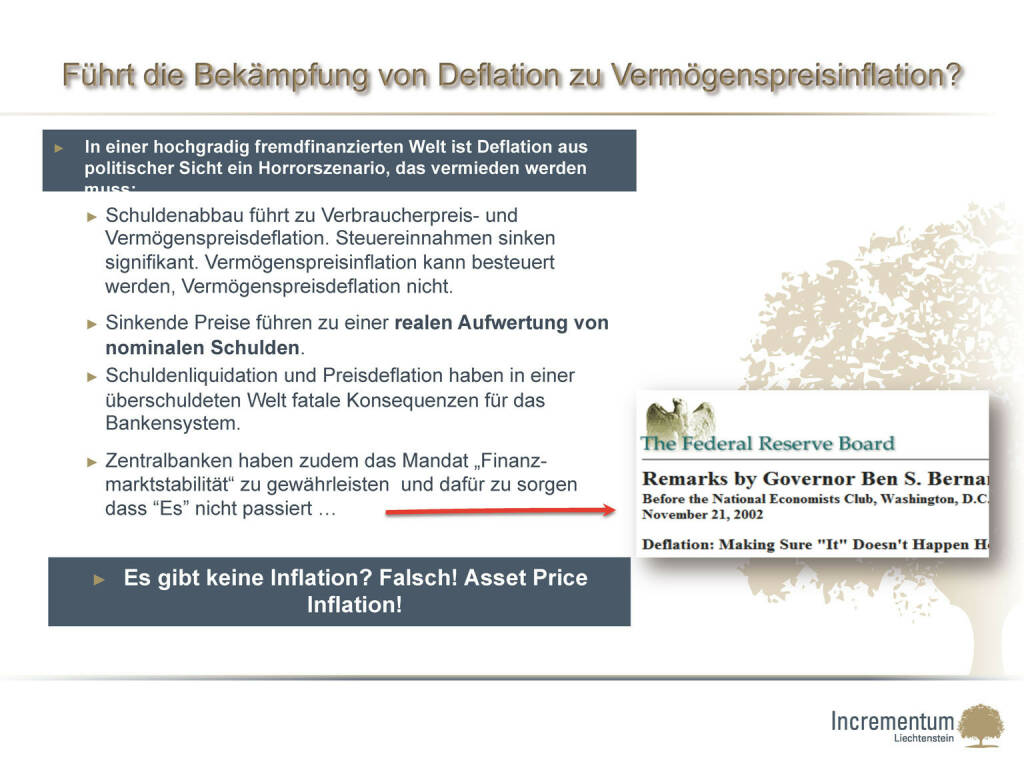 ￼Führt die Bekämpfung von Deflation zu Vermögenspreisinflation? (24.04.2015) 