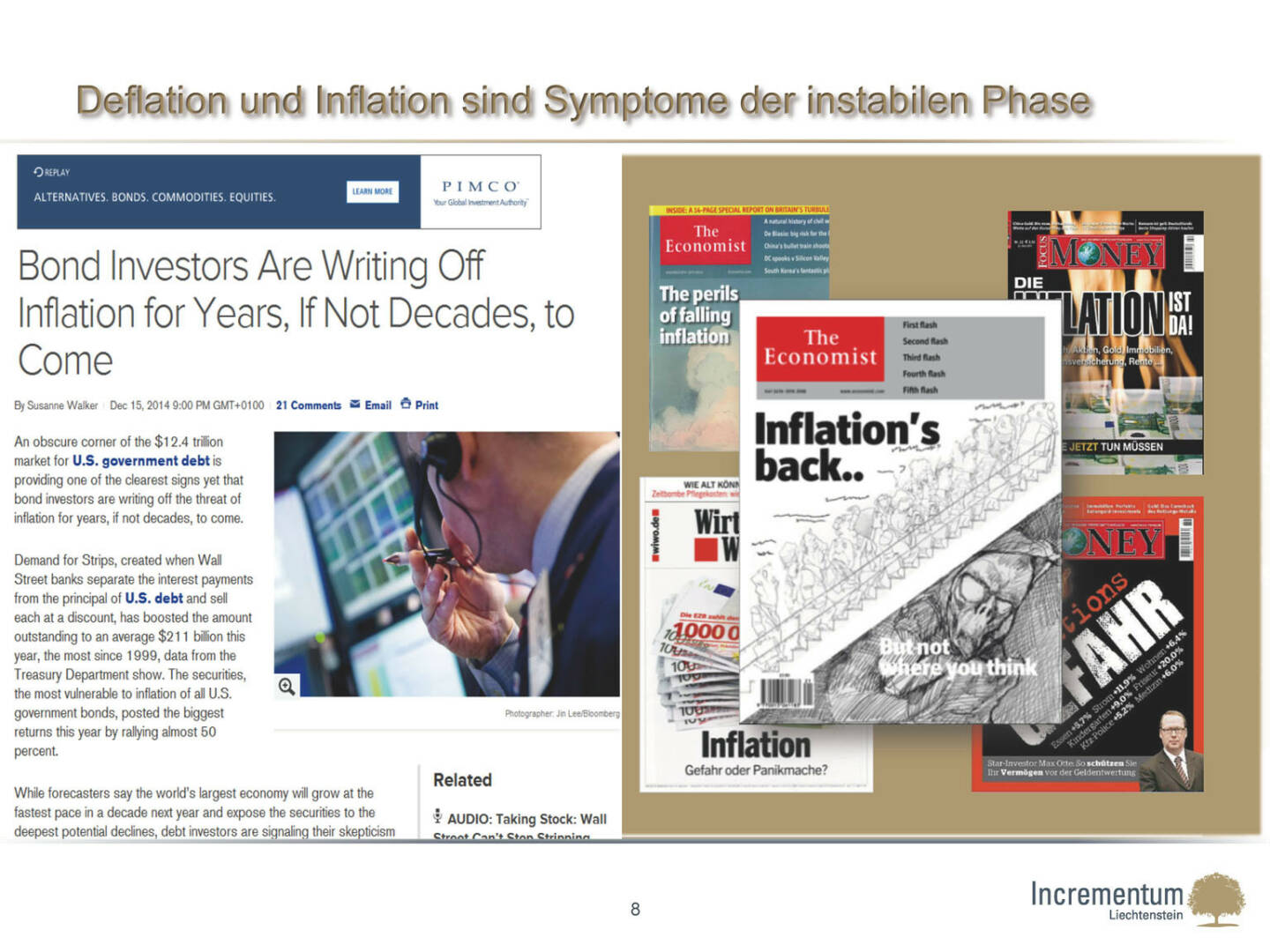 Deflation und Inflation sind Symptome der instabilen Phase