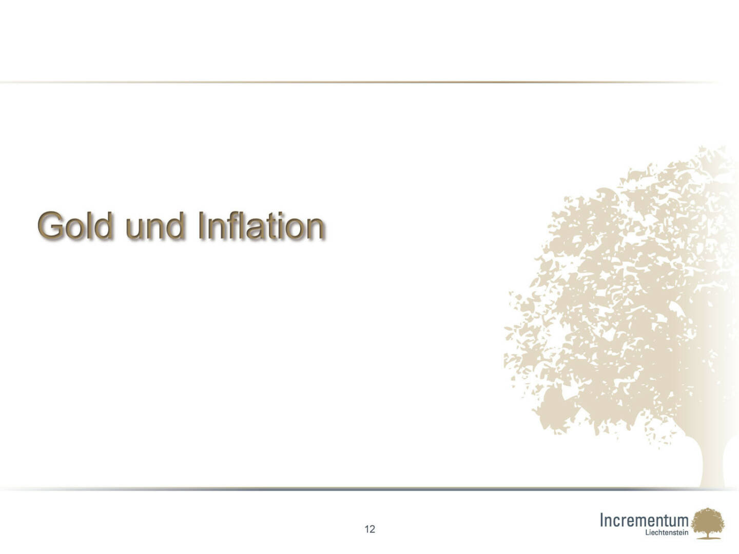 Gold und Inflation