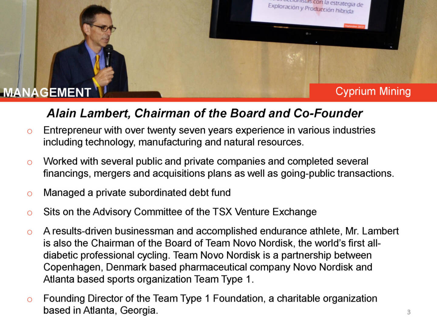 Alain Lambert, Chairman of the Board and Co-Founder