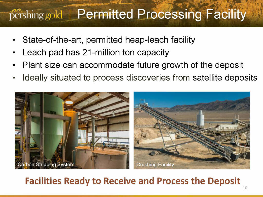 Permitted processing facitlity - Pershing Gold (26.04.2015) 