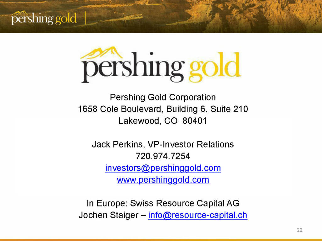 Contact - Pershing Gold (26.04.2015) 