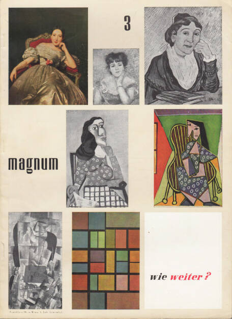 magnum – die Zeitschrift für das moderne Leben, Nummer 3, Zeitschriftenverlag Austria International und Magnum 1954, Cover - http://josefchladek.com/book/magnum_die_zeitschrift_fur_das_moderne_leben_nummer_3_1954_-_wie_weiter, © (c) josefchladek.com (26.04.2015) 