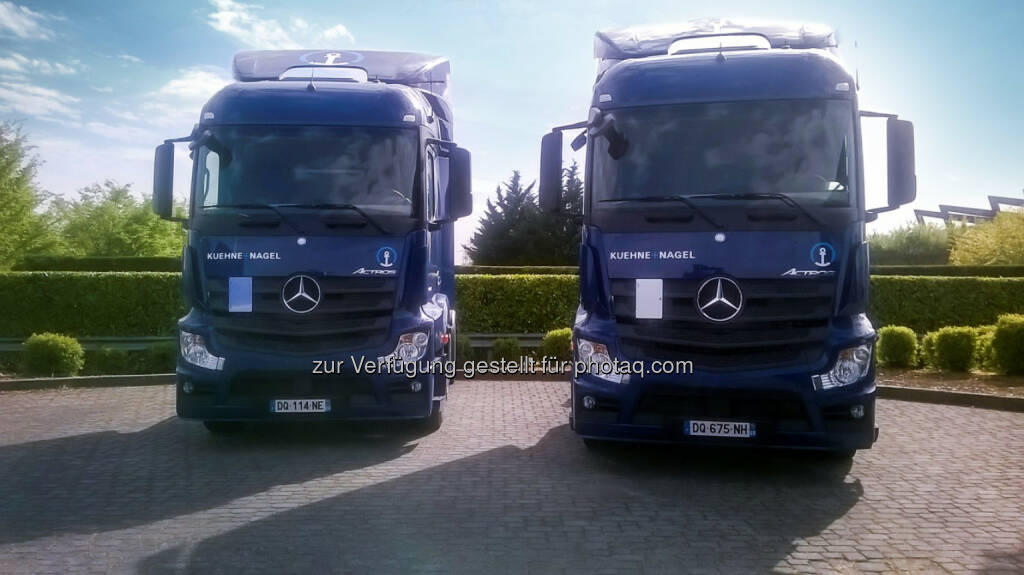 Großauftrag für Mercedes-Benz Lkw: Kühne + Nagel bestellt rund 240 Mercedes-Benz Lkw, © Aussendung (28.04.2015) 