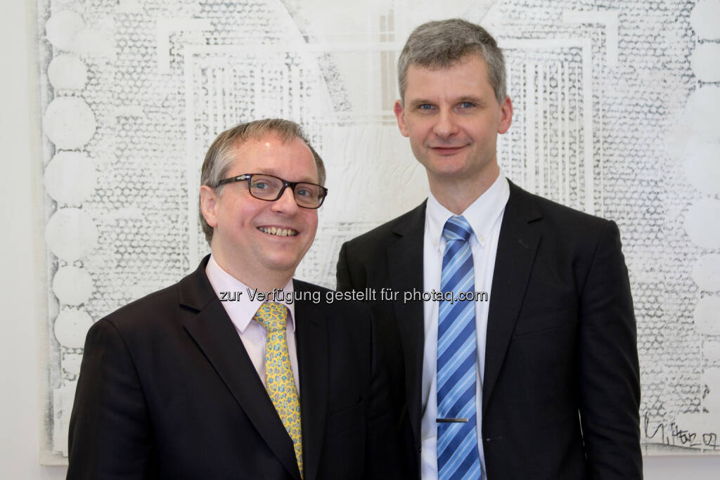 Der Salzburger Universitätsprofessor Christoph Urtz und der ehemalige Oberstaatsanwalt Georg Krakow wurden zu Partnern bei Baker & McKenzie in Wien ernannt. , © Aussender (28.04.2015) 
