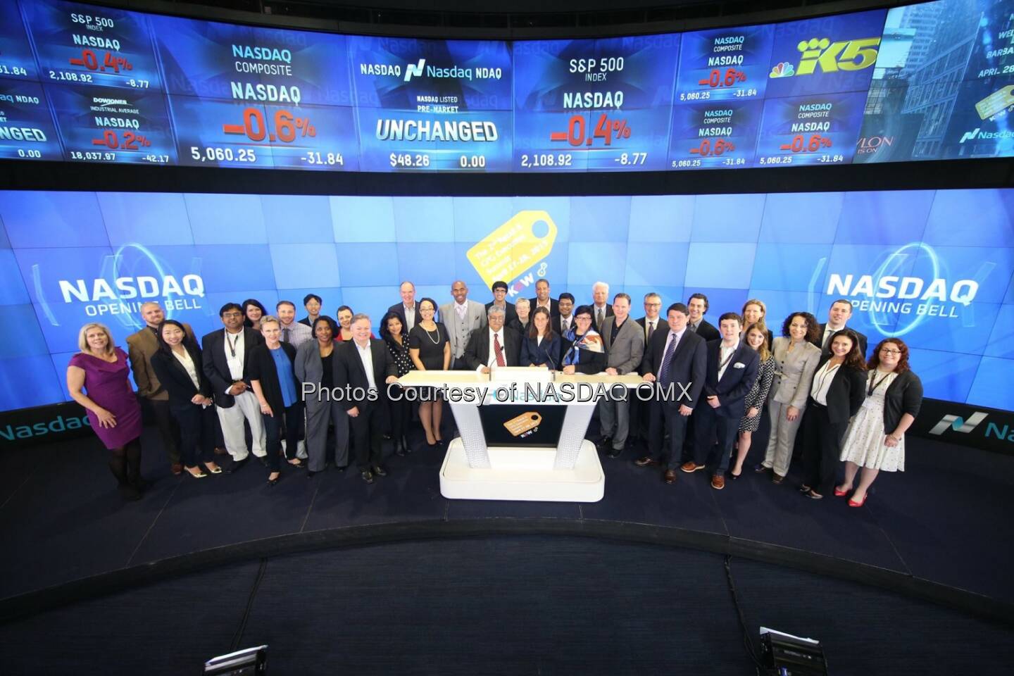 Knowledge@Wharton Retail & Consumer Goods Executive Summit rings the Nasdaq Opening Bell!  Source: http://facebook.com/NASDAQ