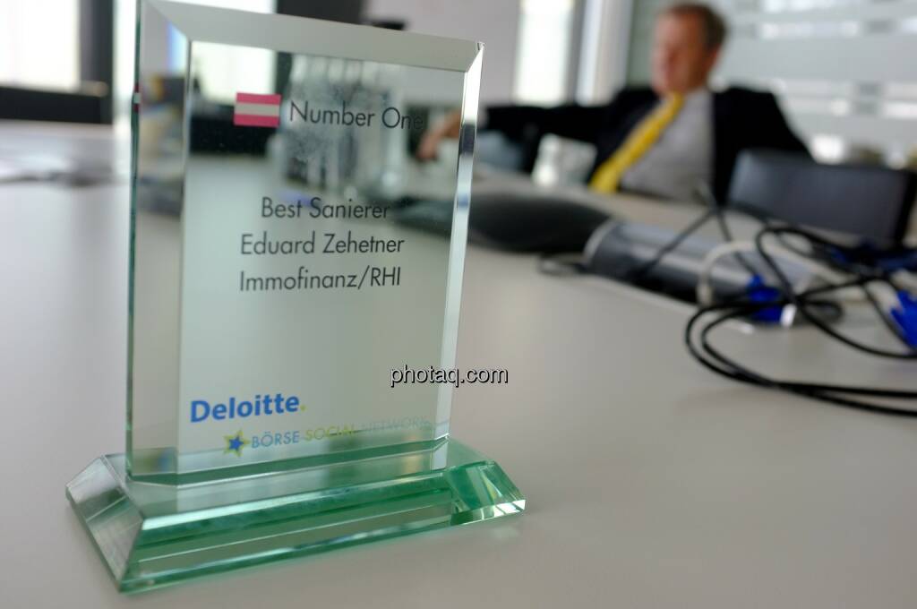 Number One Award: Best Sanierer - Eduard Zehetner Immofinanz/RHI , © Börse Social Network/photaq.com (30.04.2015) 
