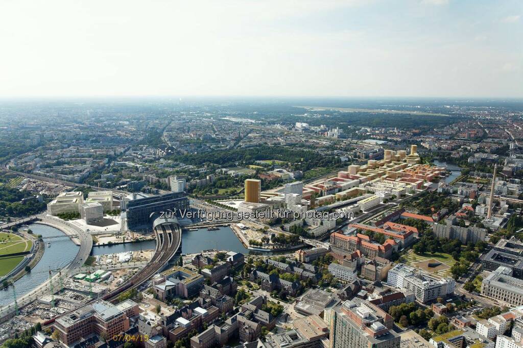 Die Kpmg AG Wirtschaftsprüfungsgesellschaft hat mit CA Immo einen Mietvertrag über 12.000 m² Mietfläche für ein neu zu errichtendes Bürogebäude in der Berliner Europacity geschlossen., © Aussendung (04.05.2015) 