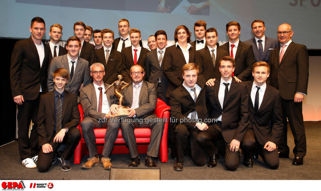 Athletes of the team of the Styrian selection MJG 98 and younger (Handball).
Photo: Gepa pictures/ Markus Oberlaender, © Gepa (08.05.2015) 