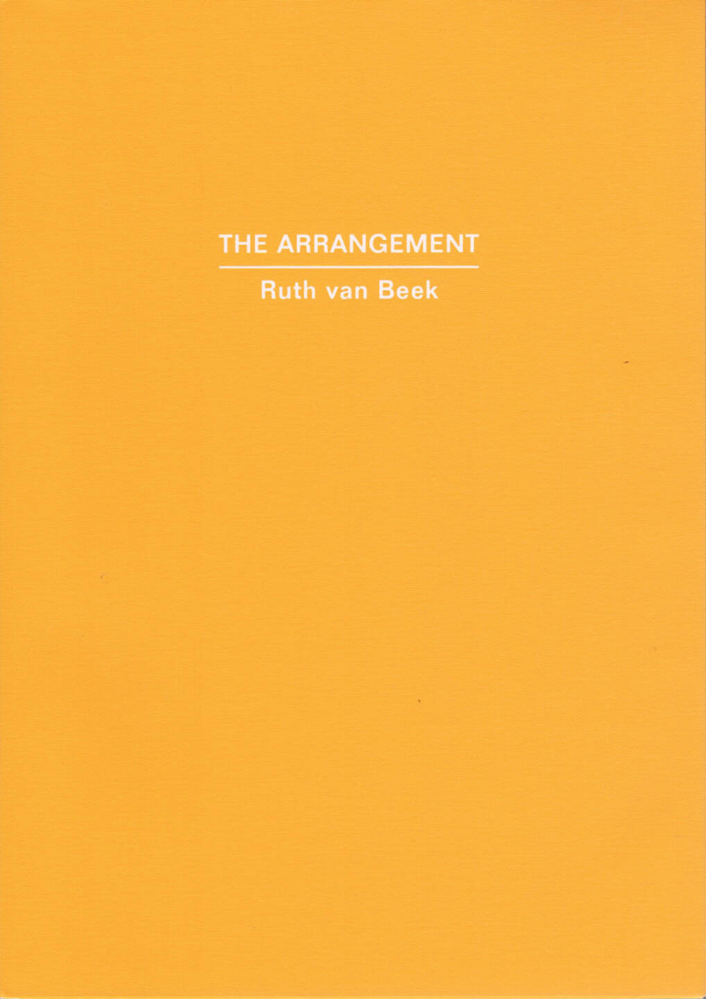 Ruth van Beek - The Arrangement, RVB Books 2013, Cover - http://josefchladek.com/book/ruth_van_beek_-_the_arrangement